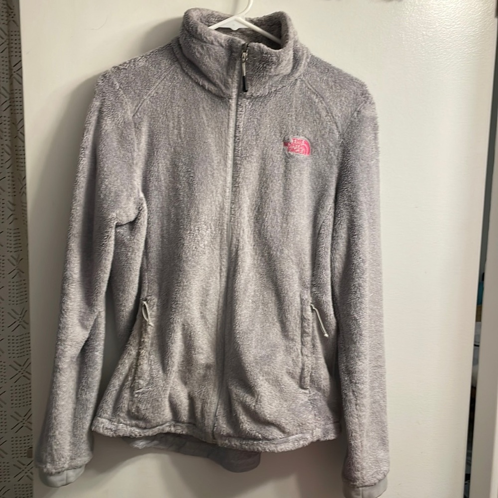 The North Face Gray/Pink Women’s Size M Fleece.